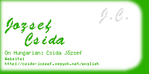 jozsef csida business card